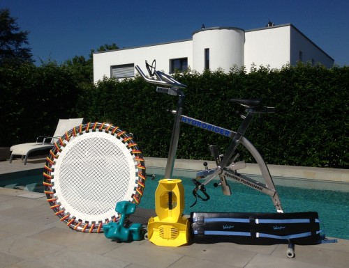 Déroulé d'une séance d'aquabike ou aquafitness à domicile